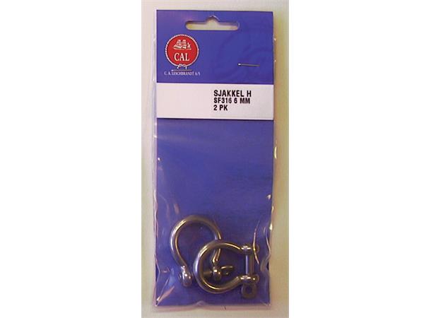 Sjakkel H el.fors 5/16" 8mm 2pk